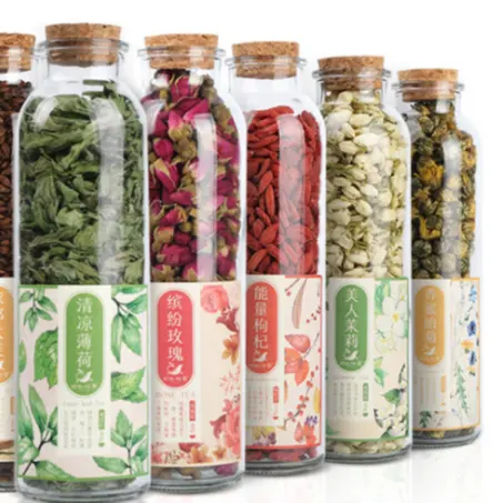 Wholesale Gift Packaging Herbal Flower Tea Rose / Jasmine / Mint Flower Herbal Tea