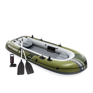 <span class=keywords><strong>Kayak</strong></span> Original <span class=keywords><strong>Intex</strong></span> 66333 SEAHAWK 3, Conjunto de Bote de Goma, Canoa <span class=keywords><strong>Inflable</strong></span>, Bote de Remo para Pesca en Venta - Product Image 3