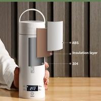 Bouilloire à eau portable à température constante et maintien au chaud, tasse à eau bouillante de voyage, pour dortoir et usage domestique