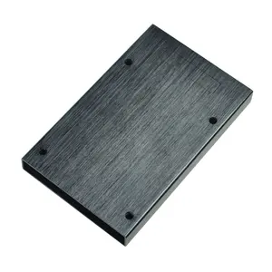 Kotak Heatsink ekstrusi aluminium kecil Anodized, wadah daya ponsel perangkat elektronik