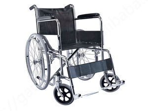 Basic Folding Wheelchair for Sale Cheapest Standard <b>Wheel</b> <b>Chair</b> Hot Sale Sillas De Ruedas Orthopedic Manual Steel Wheelchair - Product Image 6