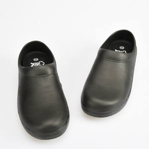 Commercio all'ingrosso antiscivolo resistenza all'olio EVA Black Restaurant Hotel Best Chef Cook Safety Kitchen Clog Shoes - Product Image 6