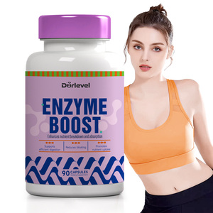 Miscela di Enzimi Digestivi Vegetali con Bromelina e Lattobacilli in Capsule, Supporto al Sistema Digestivo, Formula Vegetariana, Etichetta Privata Rapida - Product Image 2