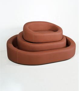 Kinghon interior de lujo pequeño cachorro mediano grande perro gato cama de madera de alta calidad personalizado cuero Anti-grappling humano mascota sofá - Product Image 6