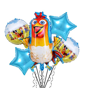 Globo de Helio de Aluminio con Diseño de Pollito Alienígena de <span class=keywords><strong>Happy</strong></span> <span class=keywords><strong>Happy</strong></span> Farm, Versión Brillante, para Fiestas, Animales, Aves de Corral - Product Image 5