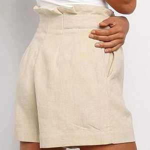 <span class=keywords><strong>Pantaloncini</strong></span> a vita alta alla moda con decorazioni a bottone ShoHigh Rts <span class=keywords><strong>pantaloncini</strong></span> larghi di <span class=keywords><strong>lino</strong></span> larghi di cotone Shorts nuovi <span class=keywords><strong>pantaloncini</strong></span> da <span class=keywords><strong>donna</strong></span> per ragazzi vendita calda - Product Image 4