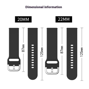 Bracelet en silicone directement de l'usine pour <span class=keywords><strong>Samsung</strong></span> Watch Active 20MM 22MM, vente en gros de bracelets pour montres intelligentes - Product Image 2
