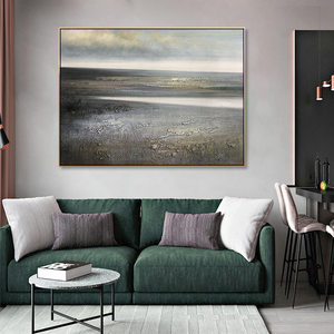 Hot Bán Hiện Đại Trừu Tượng Màu Đen Và Trắng Vải Tường Nghệ Thuật Trang Trí Nội Thất Sơn Kích Thước Lớn Tường Nghệ Thuật Bức Tranh Trừu Tượng - Product Image 5