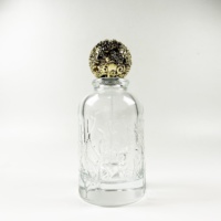 Flacons de parfum en verre de 100 ml, emballage cosmétique avec vaporisateur à sertir et bouchon en alliage de zinc pour flacon de parfum