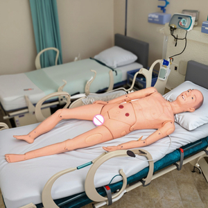Maniquí de cuidado de enfermería, modelo de entrenamiento de habilidades médicas, simulador de enfermería geriátrico completamente funcional para personas mayores (hombres) - Product Image 4