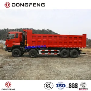 Dongfeng Dump Truck GVW 60 Ton Desain Dipasang 385 HP Dongfeng E5 Mesin 8X4 Tipe Dump Truk Tipper