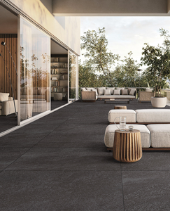 Piastrelle in Gres Porcellanato Effetto <span class=keywords><strong>Ardesia</strong></span> Nero Opaco Antiscivolo 600x600 per Pavimenti di Casa, Soggiorno, Ingresso e Ristrutturazioni - Product Image 6