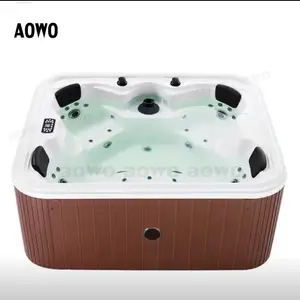 4 person idromassaggio hot tube outdoor whirlpool spa design yacuzzi rocky balboa can add TV cover folding bathtubs plastic PS