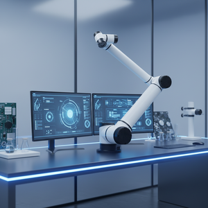 Robot collaboratif AUBO-E10 à 6 axes, charge utile maximale de 10 kg, portée du bras jusqu'à 1513 mm pour le chargement, le déchargement et le meulage AUBO-TP-E - Product Image 1