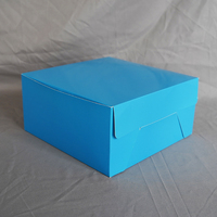 Boîte à gâteau blanche moderne personnalisée en promotion avec finition mate et fenêtre PVC gaufrée sur le couvercle, 6-20 pouces