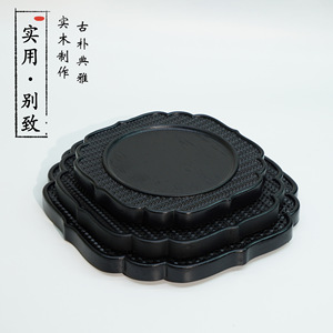 ถาดไม้ดีไซน์สร้างสรรค์ สีดำล้วน สวยหรู สำหรับโรงแรม - Product Image 3