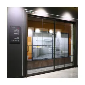 ヴィラテラス超薄型大型ビュースライド式強化ガラス防水防音ドア