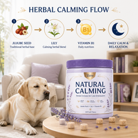 Complément Apaisant pour Chiens : Formule Naturelle à Base de Graines de Jujube et de Lécithine – Friandises à Mâcher Molles pour un Soutien Quotidien à la Relaxation (OEM)