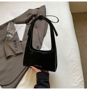 Off-the-shelf Sweet Underarm Bag Velvet Premium Otoño/Invierno Tote de cuero Lady <span class=keywords><strong>Goddess</strong></span> Shoulder Bag para el trabajo - Product Image 2