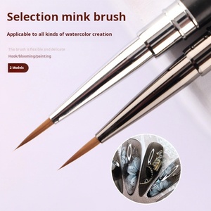 Pincel de Pelo Kolinsky de Alta Calidad para Pintar Uñas, Mango de Madera, Pincel de Acuarela para Belleza y Arte de Uñas - Product Image 4