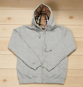 Sudadera con Capucha Premium 100% Algodón a Cuadros con Cierre y Logotipo Bordado Unisex Burbes Alta Calidad Venta al Por Mayor Gran Stock Listo para Enviar - Product Image 1