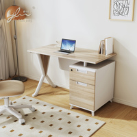 Bureau d'ordinateur en bois, design élégant, mobilier de bureau pour ordinateur