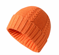 Bonnet d'hiver en acrylique tricoté sur mesure avec revers, style streetwear, bonnet de pêcheur pour femme