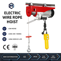 Palans électriques légers CE à forte capacité de charge 110V 220V, moteur silencieux, capacité de levage de 6 m pour atelier, entrepôt, maison