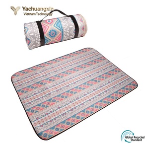 Outdoor Picnic <b>Mat</b> Rectangle Waterproof PVC Textile <b>Beach</b> All Seasons Camping <b>Mat</b> with Geometric Pattern for Picnic Use - Product Image 3