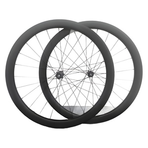 Road 700C Eje de barril Frenos de disco Fibra de <span class=keywords><strong>carbono</strong></span> 28/30/35mm Gravel Road Rim Frenos Hill Climbing Wheel Set - Product Image 1