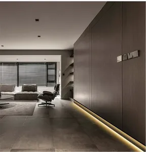 Hợp kim nhôm dẫn ván chân tường với ánh sáng bề mặt kênh lõm gắn kết cho gạch sàn gỗ cạnh chiếu sáng - Product Image 5