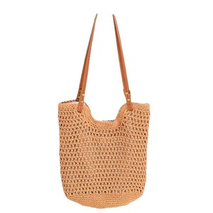 Bolso Tote Tejido para Mujer, Bolso de Hombro de Gran Capacidad para Verano, Estilo Minimalista, Bolso de Compras para Uso Diario - Product Image 5