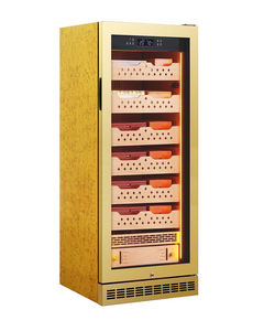Revestimiento de madera de cedro español Humidor de 320 litros Gran 1200 Bodega Defog Puerta de vidrio Enfriador de cigarros - Product Image 6