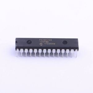 MCU PIC16 de 8 bits, RISC, 7KB Flash, 2.5V/3.3V/5V, 28 pines SPDIP, Tubo/Riel PIC16F723-I/SP - Product Image 1