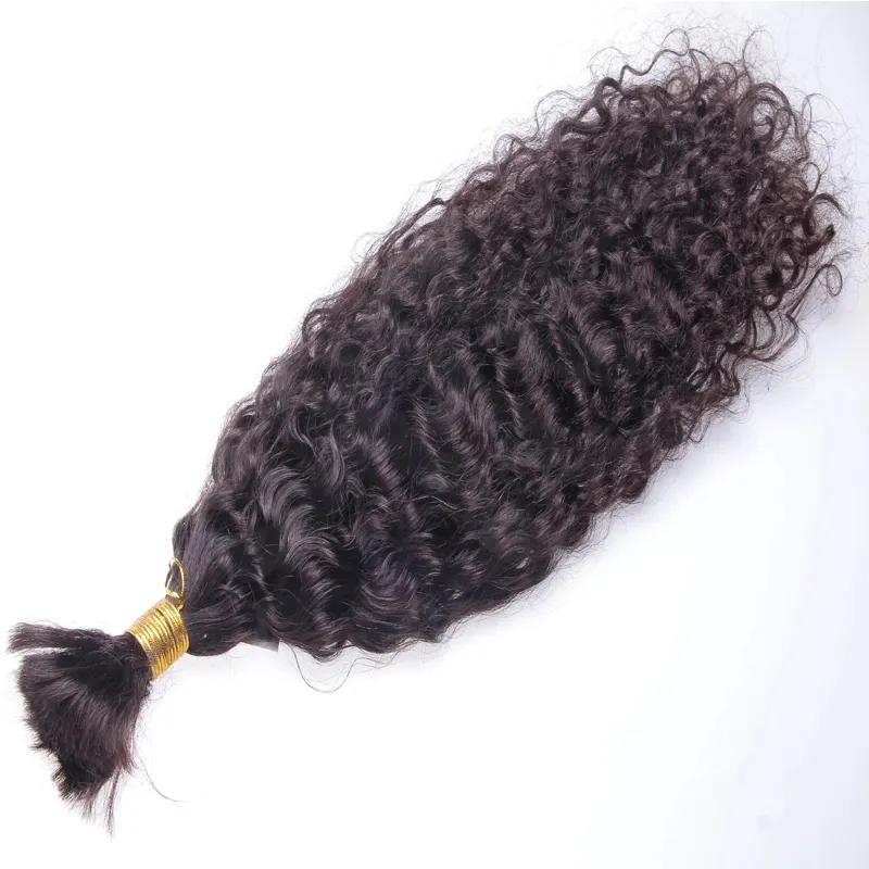 wholesale Top Grade water wave Braiding hair extension Brazilian Remy Human Hair Bulk Soft No Weft