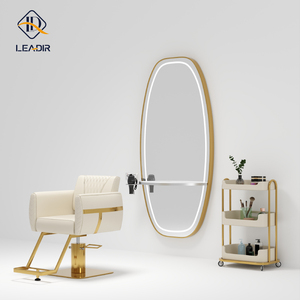 Muebles de Salón al por Mayor, Sillas de Salón, Silla de Estilismo, Fundas Antiguas para Salón de Peluquería, Silla de Barbero Dorada - Product Image 3