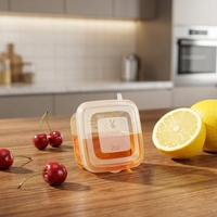 Contenants alimentaires jetables en plastique PP transparents avec couvercles, format 1oz, 2oz, 3oz, 4oz, 5oz, pour sauces carrées à emporter