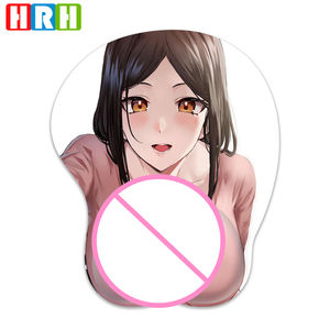 Almohadillas para ratón con estampado <span class=keywords><strong>3D</strong></span>, estilo Sexy, venta al por mayor, de silicona, <span class=keywords><strong>Anime</strong></span>, soporte para muñeca - Product Image 5