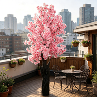 Objets décoratifs, fleurs artificielles pour mariage, faux arbre à fleurs de cerisier, arrangement floral pour la maison, le bureau, la salle, décorations de fête