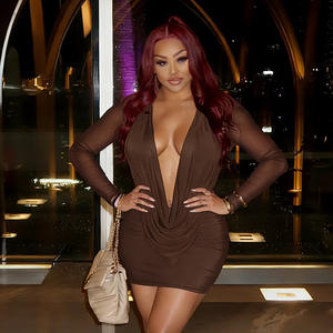 เสื้อผ้าแฟชั่นผู้หญิงขายส่ง ปี 2026 ชุดเดรสเซ็กซี่สุดฮอตสำหรับงานปาร์ตี้กลางคืนและคลับ - Product Image 3
