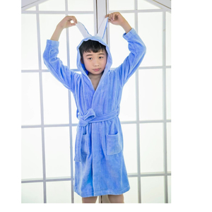 <span class=keywords><strong>Accappatoio</strong></span> Termico Traspirante in Spugna 100% Cotone per <span class=keywords><strong>Bambini</strong></span> e Ragazzi, Colore Bianco, per Uso Domestico e Alberghiero - Product Image 3