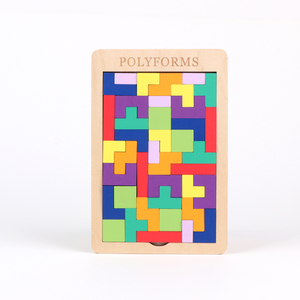 OEM/ODM रंगीन लकड़ी के चुंबकीय tangram पहेली शैक्षिक खिलौना tangram टुकड़े सेट बच्चों खुफिया खेल - Product Image 3