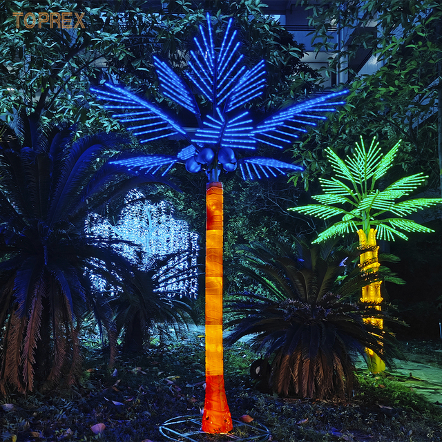 High Quality 3m Light Coconut Tree Led Artificial Palm Trees for Outdoor Garden Landscaping Parties Christmas Decorative