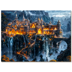 Puzzle Magic City en carton imprimé en couleur, puzzle en bois pour enfants, cadeaux - Product Image 1