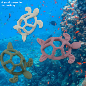 Giocattoli per dentizione in Silicone <span class=keywords><strong>morbido</strong></span> per neonati-massaggiatore di gomma lenitivo con Design sicuro - Product Image 6