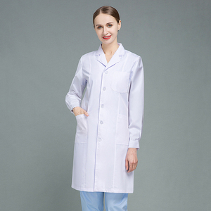 Uomini e donne su misura di lunghezza 3/4 leggero vestire i <span class=keywords><strong>medici</strong></span> professionali manica intera bianco camice da laboratorio Costume per adulti - Product Image 1