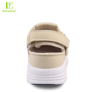 Chaussures de sécurité décontractées pour diabétiques hommes femmes sandales orthopédiques d'automne semelle intérieure en caoutchouc/EVA antidérapante réglable pour le travail - Product Image 5