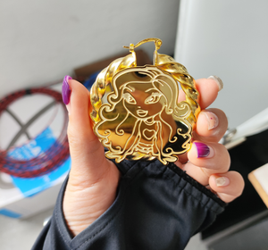 Pendientes Personalizados con Personajes de Dibujos Animados, Pendientes de Aro de Acero Inoxidable con Baño de Oro de 18K para Mujer, Joyería de Moda - Product Image 6