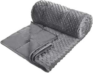 Couverture de thérapie lestée de haute qualité en minky à pois, 12 lb, avec housse amovible, personnalisable en usine - Product Image 3