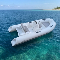 0.9mm pvc matériel de luxe en fiber de verre bateau de bateau gonflable de haute qualité